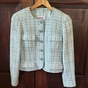 Vintage authentic Chanel tweed jacket
